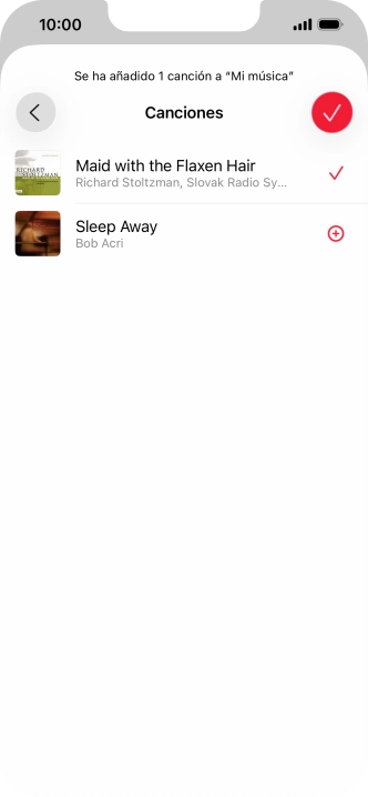 Pulsa el icono de aceptar.