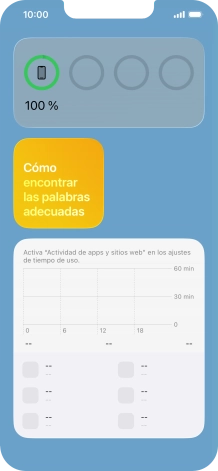 Pulsa el grupo de widgets deseado durante unos instantes.