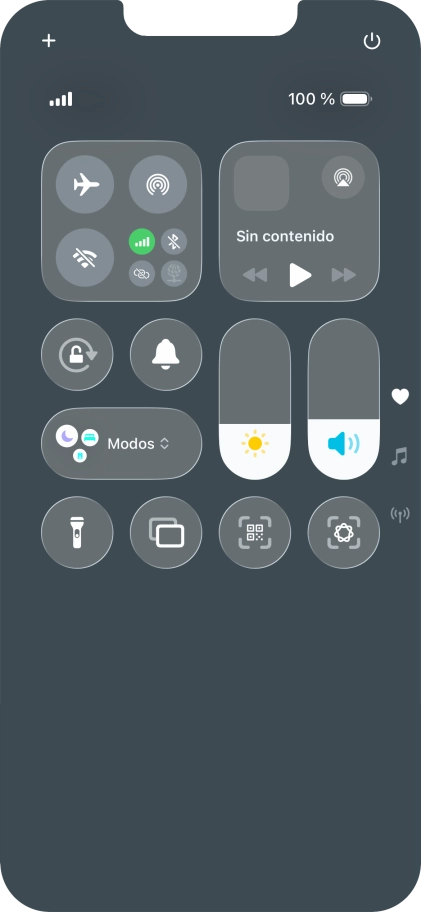 Pulsa el icono de inteligencia visual para activar la función.