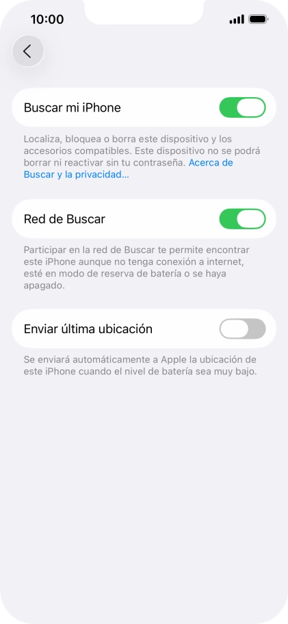 Pulsa el indicador junto a 