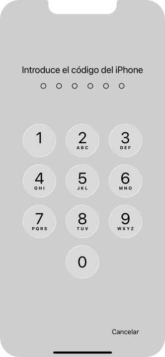 Utiliza el código de seguridad que has creado. La app está ahora bloqueada.