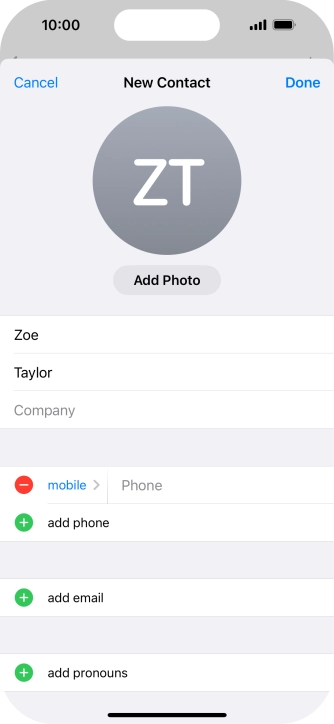 Press Phone and key in the required phone number.