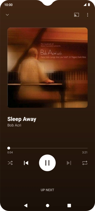 Press arrow right to go to the next audio file.