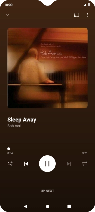 Press arrow right to go to the next audio file.