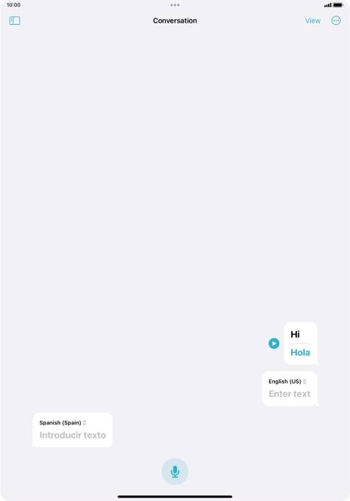Press the menu icon.