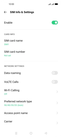 Press the indicator next to Press the indicator next to