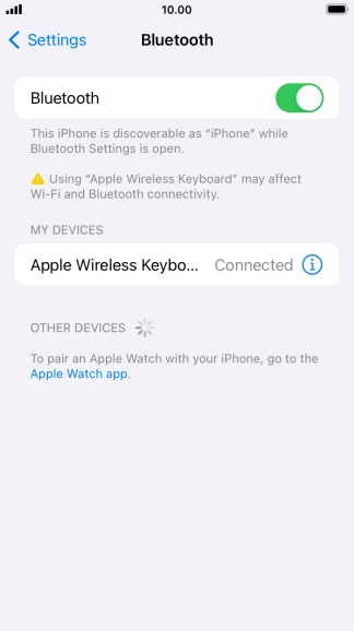 Press the Home key to return to the home screen.