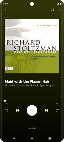 Press arrow right to go to the next audio file.