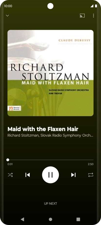 Press arrow right to go to the next audio file.