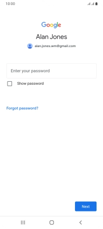 Press the field below 