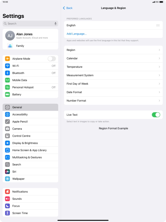Press Add Language.... Press Add Language....