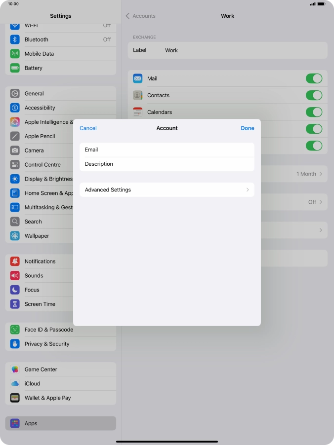 Press Advanced Settings. Press Advanced Settings.