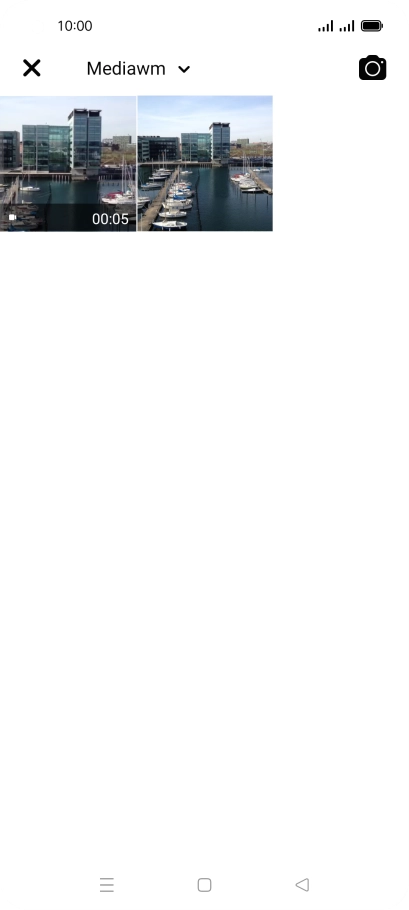 Press the required picture or video clip.