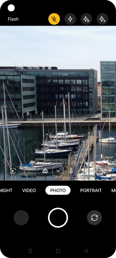 Press the required setting.