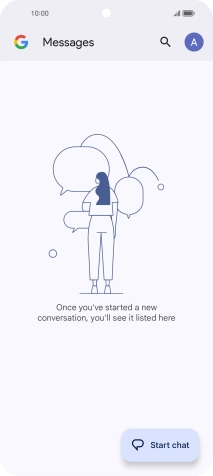 Press the profile icon.