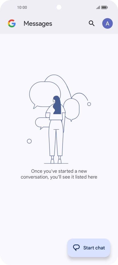 Press the profile icon.