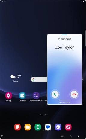 Press the reply icon.