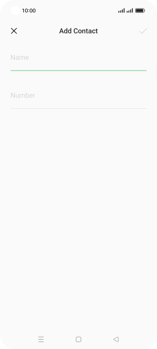 Press Name and key in the required name.