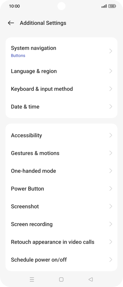 Press Accessibility.