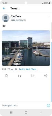Press the text input field.