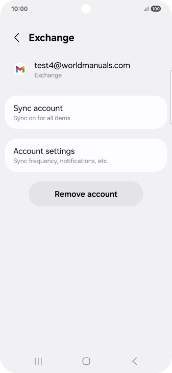 Press Account settings.