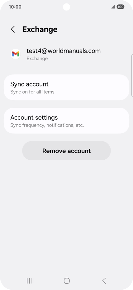 Press Account settings.