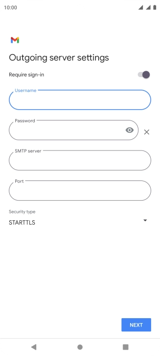 Press the field below 