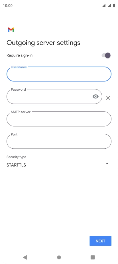 Press the field below 