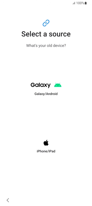 Press the required setting and follow the instructions on the screen to transfer the content from another phone. Press the required setting and follow the instructions on the screen to transfer the content from another phone.