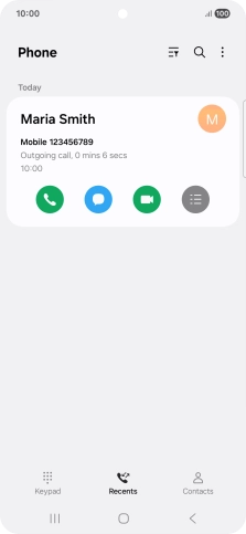 Press the menu icon.