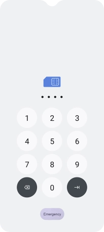 If you're asked to key in your PIN, do so and press arrow right.