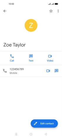 Press the call icon.