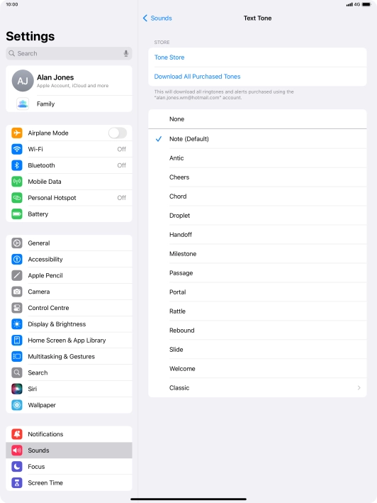 Press the required message tones to hear them.