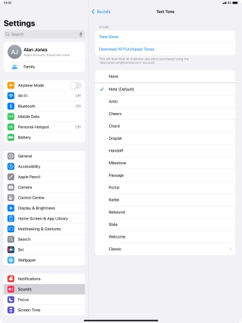 Press the required message tones to hear them. Press the required message tones to hear them.