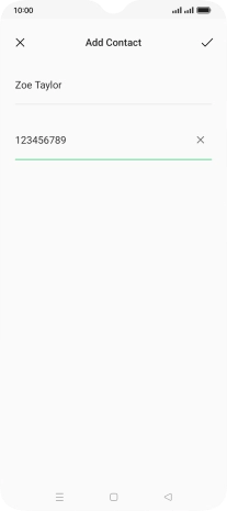 Press the confirm icon.