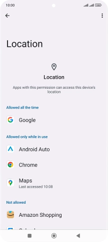 Press the required app. Press the required app.