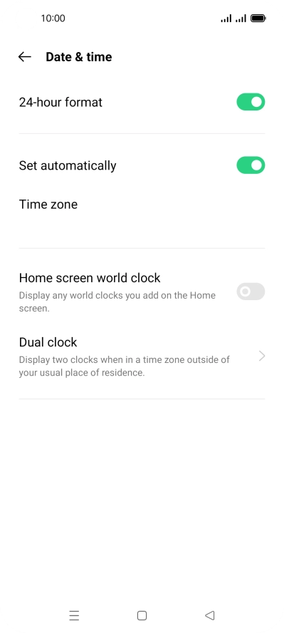 Press the Home key to return to the home screen.
