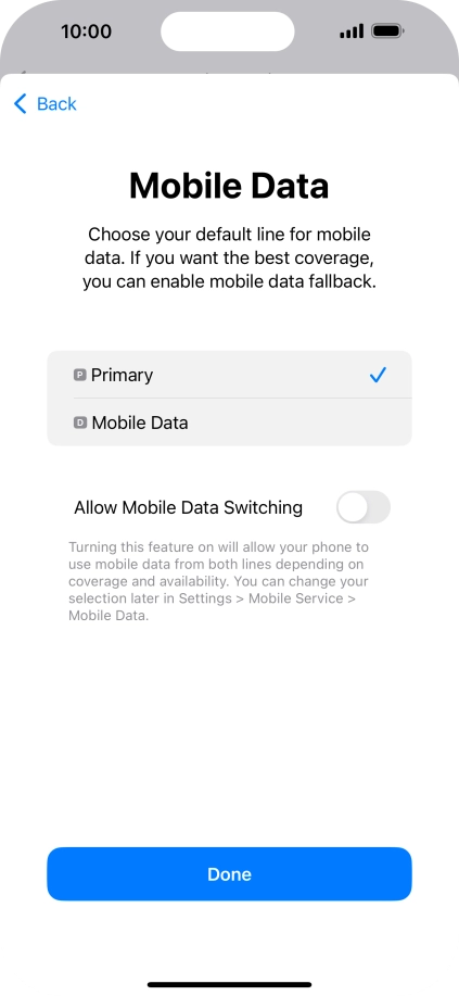 Press the indicator next to Press the indicator next to