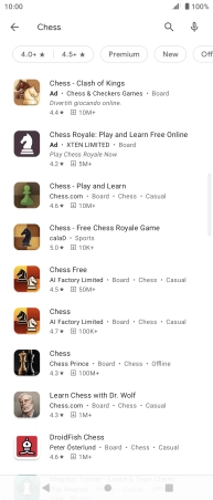 Press the required app. Press the required app.