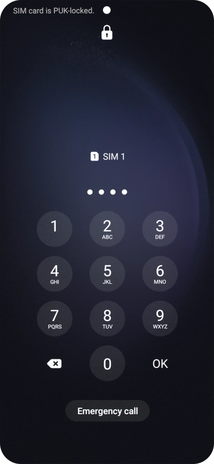 Key in the new PIN again and press OK.