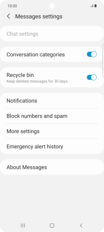 Press More settings. Press More settings.