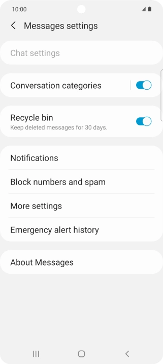 Press More settings. Press More settings.