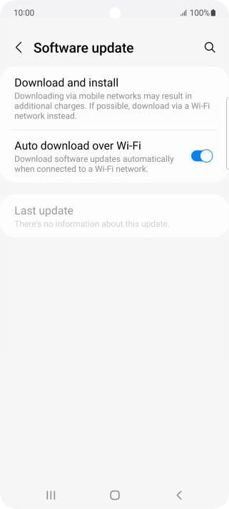 Press Download and install. If a new software version is available, it's displayed. Follow the instructions on the screen to update the phone software.