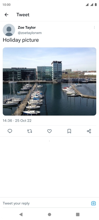 Press the text input field.