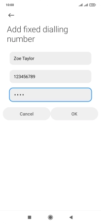 Key in your PIN2 and press OK. The default PIN2 is 1111. Key in your PIN2 and press OK. The default PIN2 is 1111.