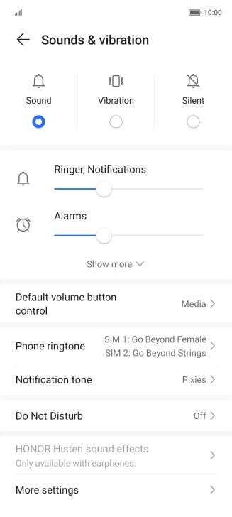 Press Do Not Disturb.