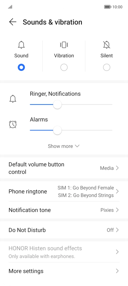 Press Do Not Disturb.