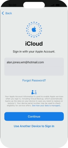 Press Continue. Press Continue.