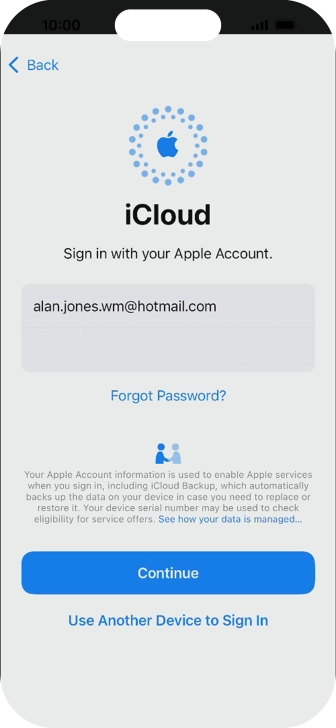 Press Continue. Press Continue.