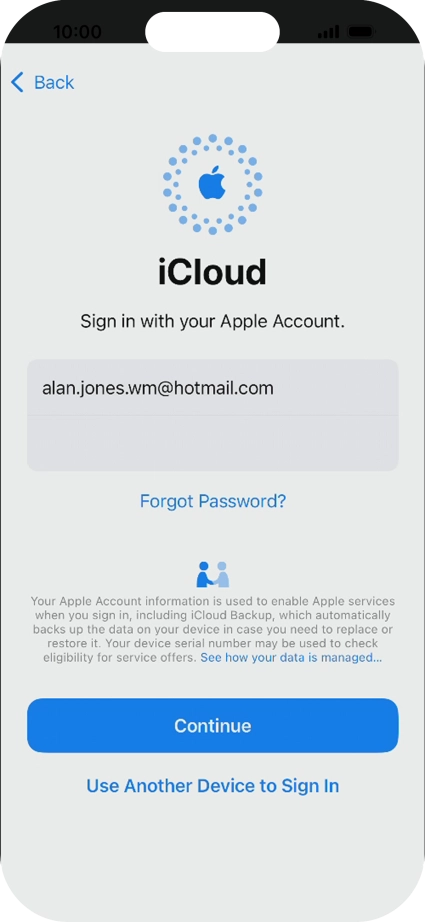 Press Continue. Press Continue.